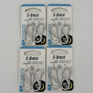 Nite Ize S-Biner #1 Stainless Steel Dual Carabiner #1 * 4-Packs 8-pcs * NEW